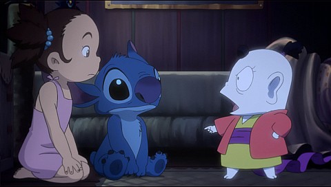 スティッチテレビ ラナ、スティッチが噛みついている20V型の液晶テレビ - BCN＋R